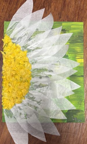 Mixed Media Sunflower