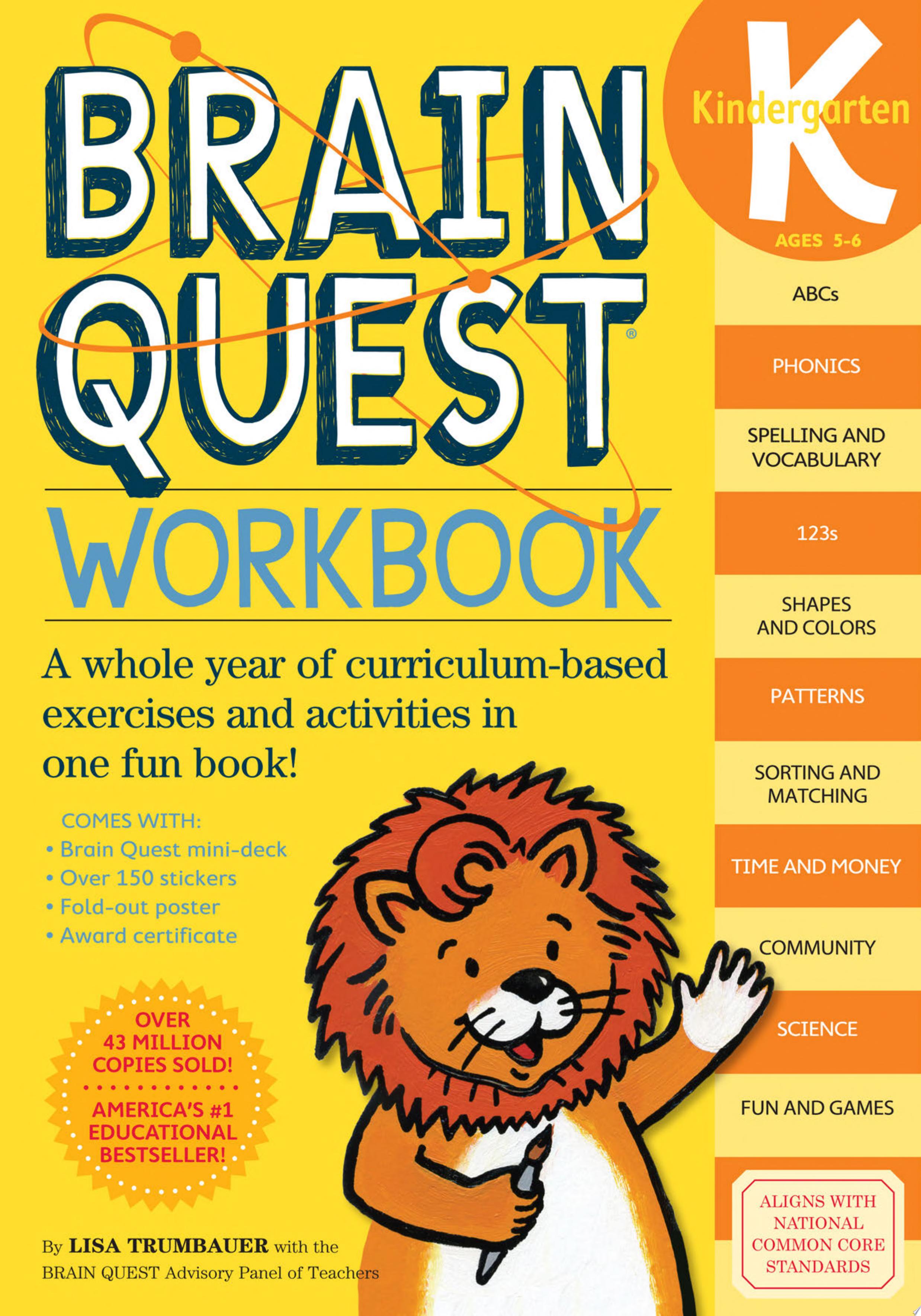 Image for "Brain Quest Workbook: Kindergarten"