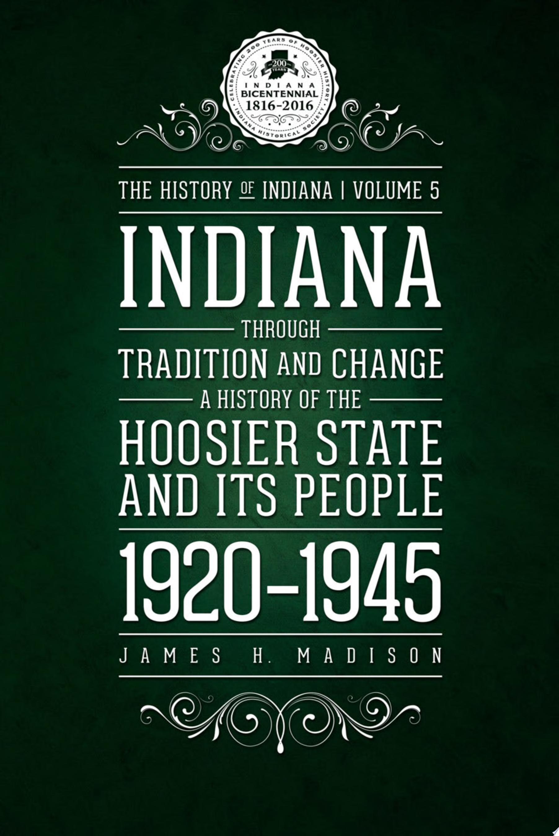 Image for "Indiana Through Tradition and Change"