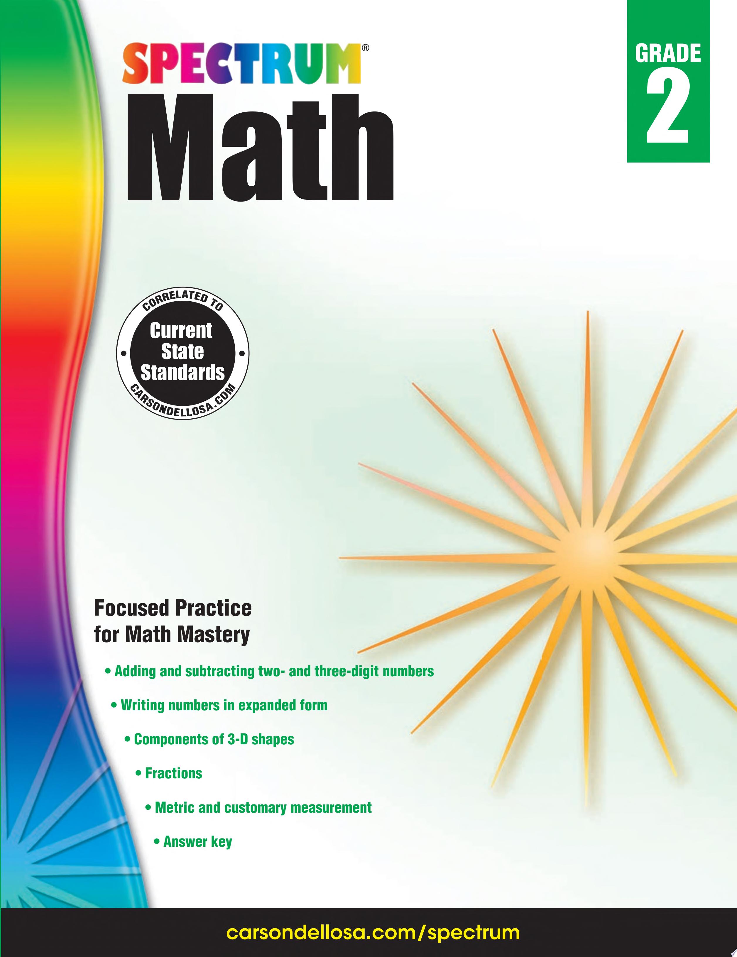 Image for "Spectrum Math Workbook, Grade 2"