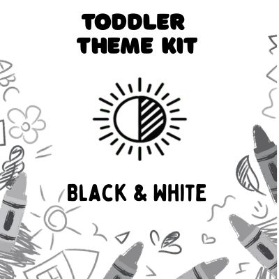 Image "Toddler Theme kit black and white