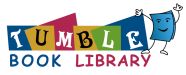 Tumblebook Library book stick figure logo