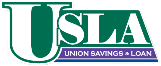 Union Savings & Loan green text logo